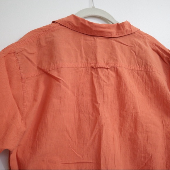 Sun + Stone Orange Button Down Shirt - Picture 9 of 11